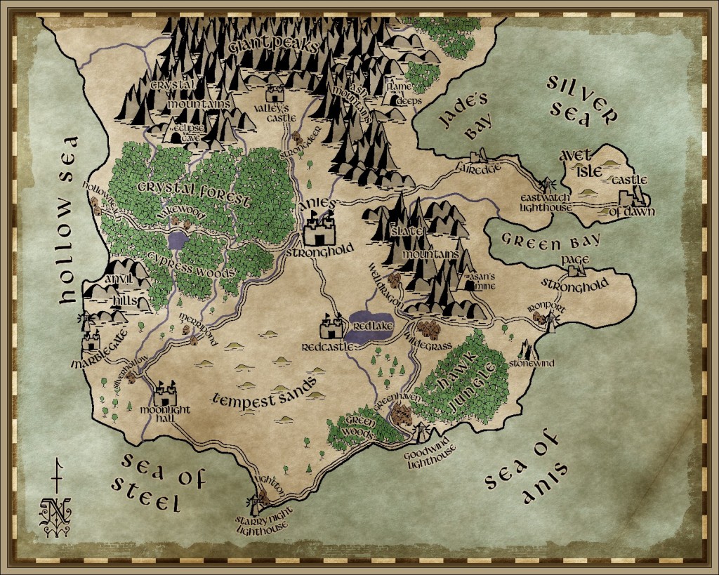The map of Brightland Kingdom. It wasn't such a useless procrastination.